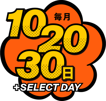 毎月10・20・30日+SELECT DAY